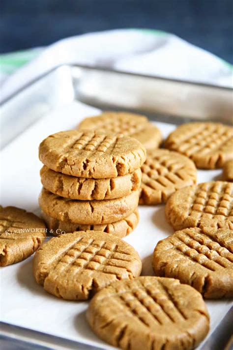 Easiest 3 Ingredient Peanut Butter Cookies Yummi Haus