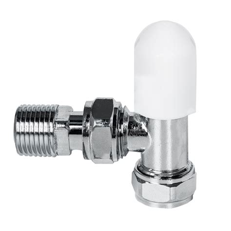 15mm Angled Thermostatic Radiator Valve Rad Trv Lockshield Pack Of 10 Ebay