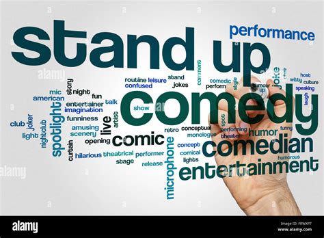 Stand Up Comedy Concept Word Cloud Background Stock Photo Alamy