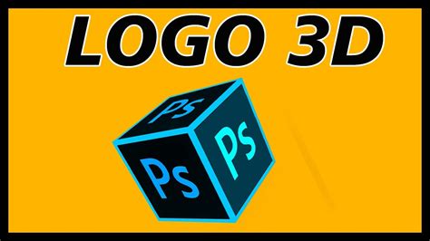 Como Criar Logotipo 3d Utilizando Cubo No Photoshop Youtube