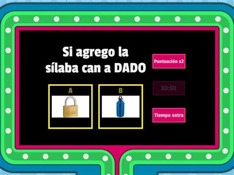 A Ade Silaba Inicial Y Final Gameshow Quiz