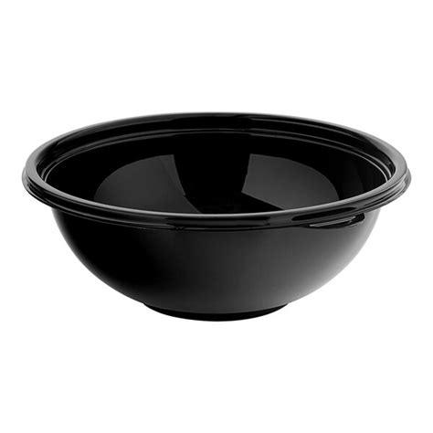 Visions Oz Black Pet Plastic Round Catering Serving Bowl Case