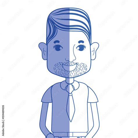 silhouette man with beard and hairstyle Stock Vector | Adobe Stock