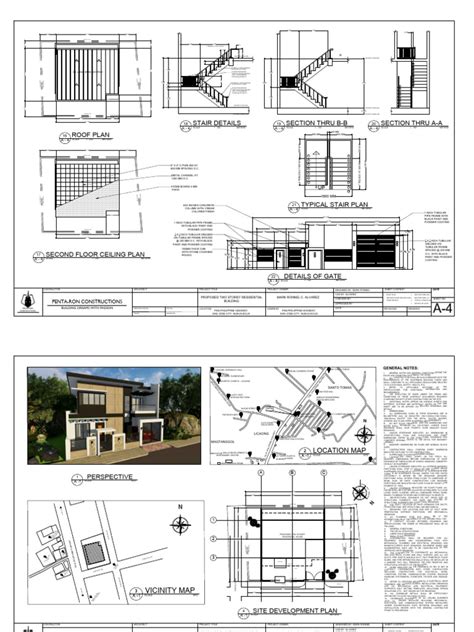 Sample Architectural Plans | Download Free PDF | Materials | Building ...