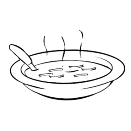 Desenho De Prato Fundo De Sopa Para Colorir Tudodesenhos