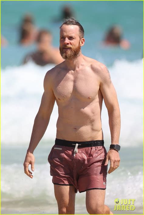 Photo Hamish Blake Shirtless Beach Day Photo Just Jared