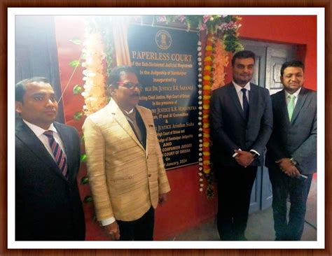 Inauguration Of Phase Viii Paperless Courts District Court Sambalpur