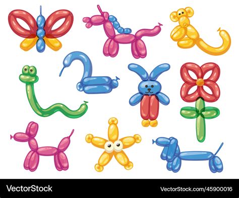 Balloon animals cartoon helium rubber dog Vector Image