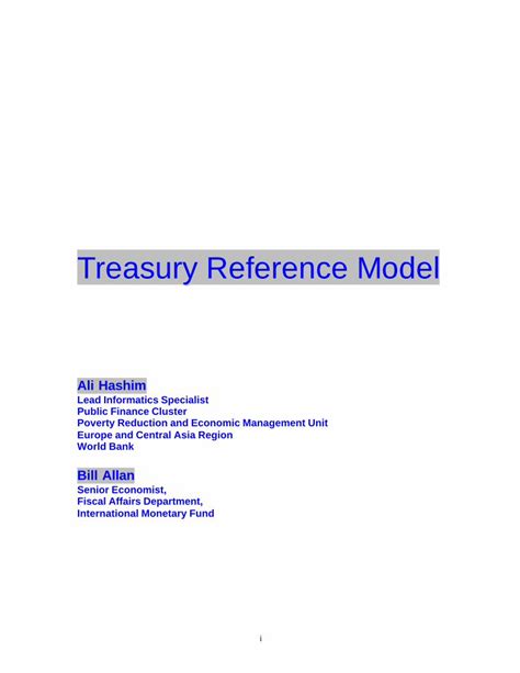 Pdf Treasury Reference Model Dokumen Tips