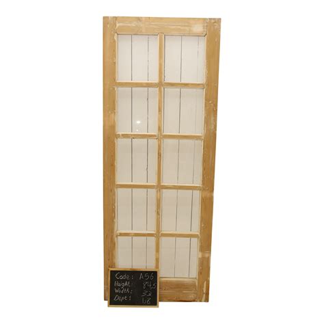 Late 19th Century Single Glass French Door | Chairish