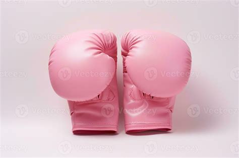 Pink boxing gloves. Victory over breast cancer. Generative AI 27425526 ...