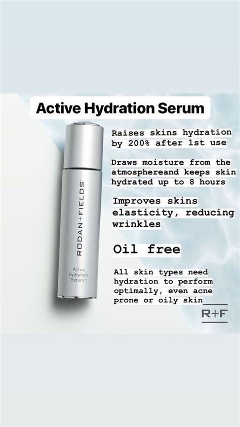 Active Hydration Hydrating Serum For Dry Skin Rodan Fields® Rodan