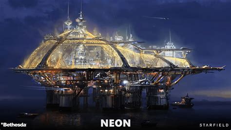 Neon Bethesda HD Starfield Wallpapers | HD Wallpapers | ID #98949