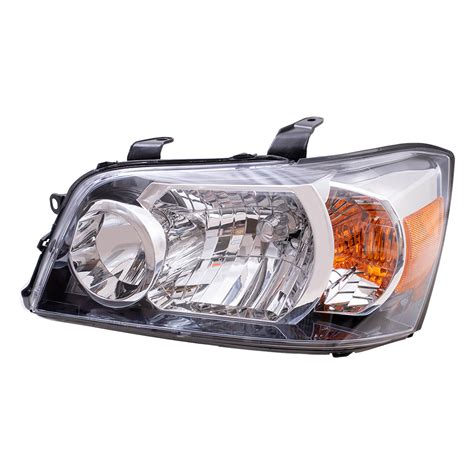 04 06 Toyota Highlander Drivers Headlight Assembly