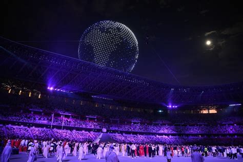 Tokyo Olympics drone display showcases most stunning aerial art yet