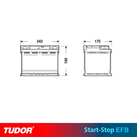 BATERÍA TUDOR EFB TL600 START STOP 60Ah 640A