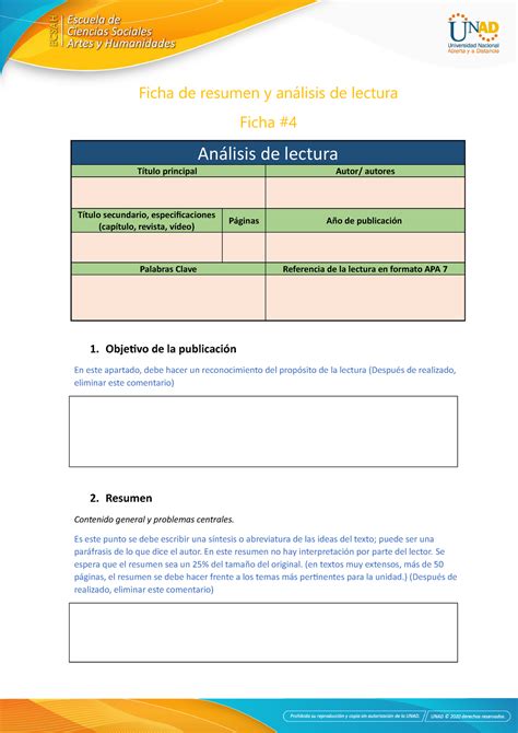 Anexo Ficha De Resumen Y An Lisis De Lectura Ficha De Resumen Y