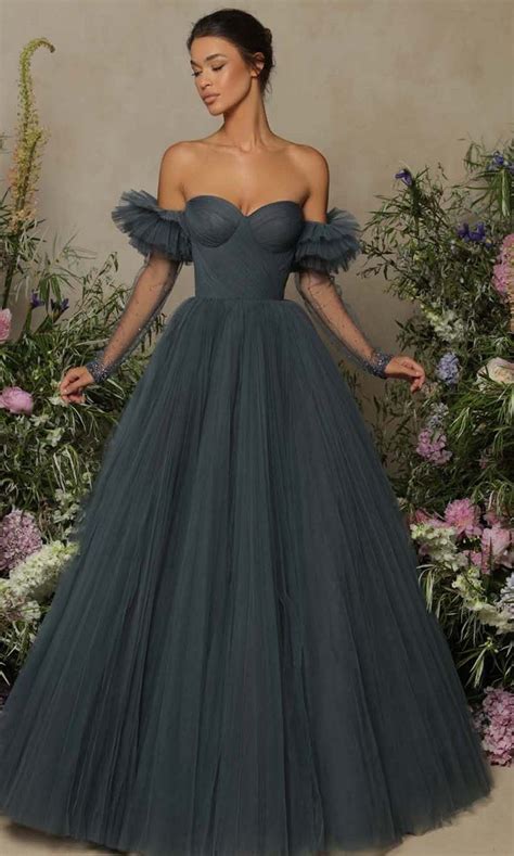 Tarik Ediz 98052 Enchanting Tulle Strapless Gown Ball Gowns Gowns