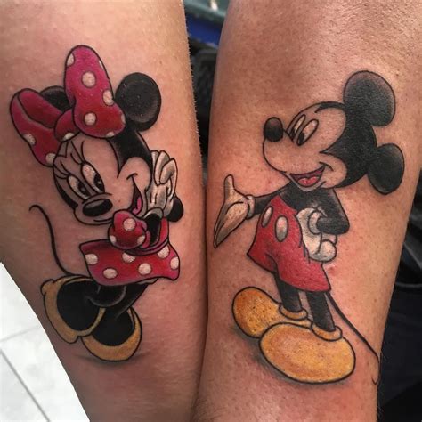 Mickey And Minnie Mouse Matching Tattoos