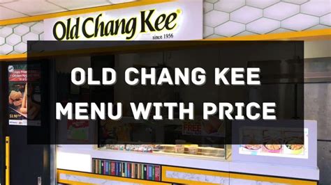 Old Chang Kee Menu With Price 2025 Singapore Updated