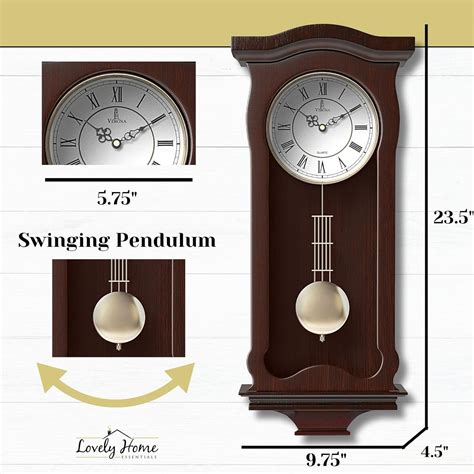 Pendulum Wall Clock Battery Operated - Hanging Philippines | Ubuy