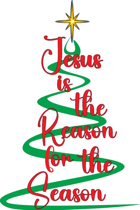 Jesus Is The Reason For The Season Svg Faith Christmas Png Merry