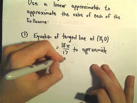 Tangent Line Approximation Linearization Ex 1 Youtube