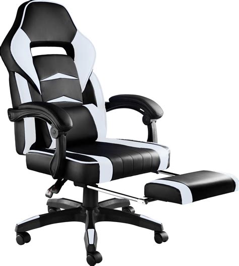 Gtracing Gaming Chair With Footrest And Ergonomic Lumbar Massage Pillow