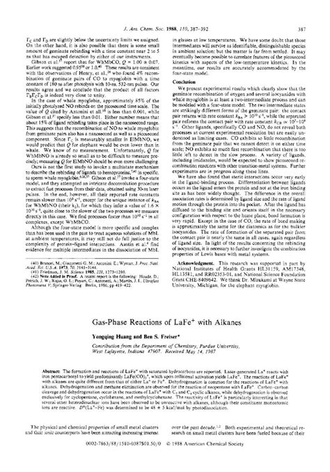 Pdf Gas Phase Reactions Of Lafe With Alkanes Dokumentips