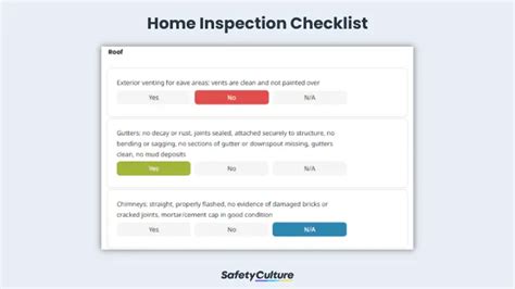 Free Home Inspection Checklist Pdf Safetyculture