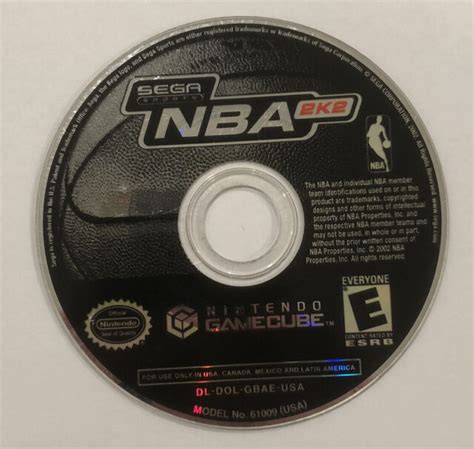 Nba 2k2 Nintendo Gamecube Sega Sports 2002 Ebay