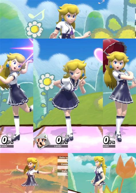 Ssbu Mod Princess Peach School By Yoshinformatico On Deviantart