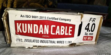 Kundan Cable Pvc Insulated Industrial Wire M Sqmm At Rs Roll