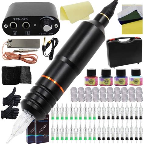 Amazon Tattoo Pen Kit Yuelong Rotary Tattoo Machine Kit Tattoo Pen