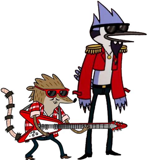 Regular Show Wiki Mordecai And Rigby Rockstar Clipart Full Size