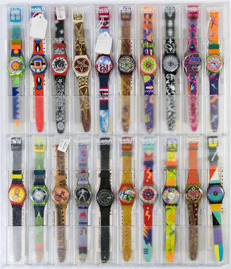 Lot 402 Swatch Wrist Watch Collection Twenty Watches All In Original