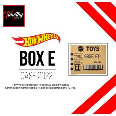 Jual Hot Wheels Kartonan Box Lote Case E 2022 Original Mattel Segel SNI Di Seller Timothy