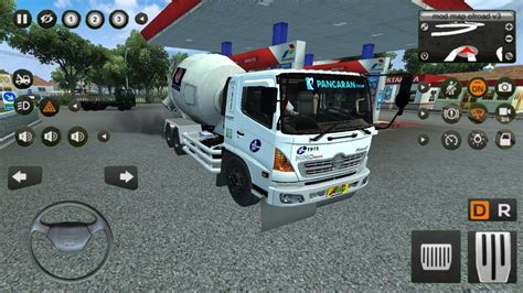 Game Mobil Truk Molen Mixer Oleng Hino Lohan Besar Lewat Jalur