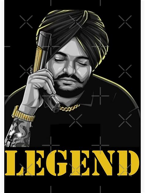 Legend Sidhu Moose Wala Sticker Canvas Print For Sale By Desi Merch