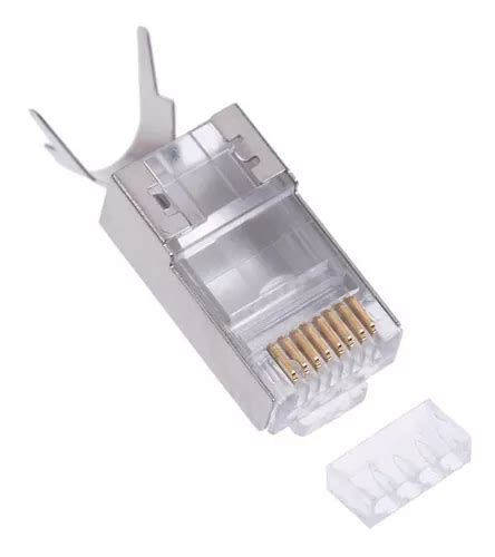 Conector Rj45 Cat6a cat7 Blindado Guia 10pçs MercadoLivre