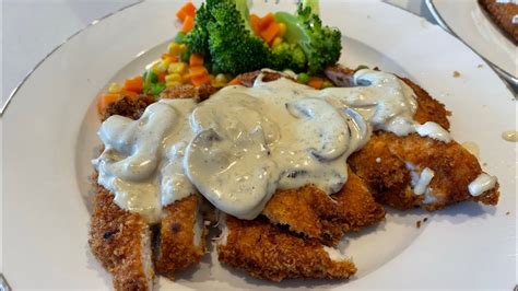 Chicken Schnitzel With Mushrooms Sauce Renyah Dan Enak Wajib Coba Youtube