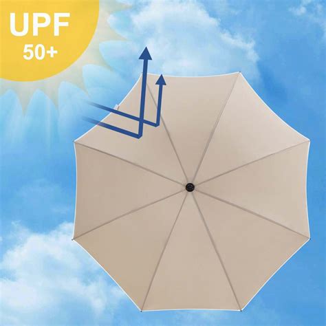 Helloshop26 Parasol de jardin diamètre 1 6 m ombrelle protection UPF