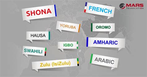 10 Most Spoken Languages in Africa | Mars Translation | Language ...