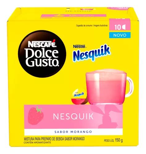 Cápsula Nescafé Dolce Gusto Nesquik Morango Caixa 10 Unid MercadoLivre