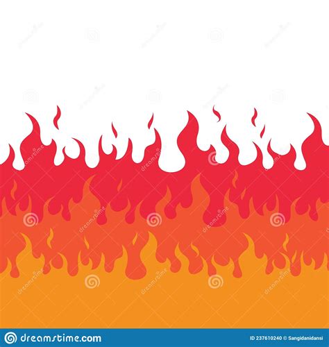 Fire Flame Vector Illustration Design Template Stock Vector