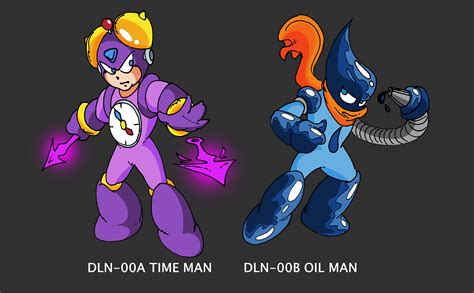 (Old) Time Man and Oil Man, MM1-styled by MtValmai on DeviantArt