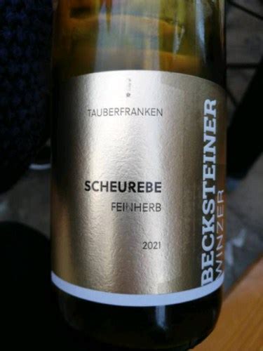 Becksteiner Winzer Scheurebe Feinherb Vivino US