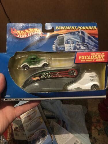 Hot Wheels Pavement Pounder Semi Transporter Window Ford Coupe Hot Rod