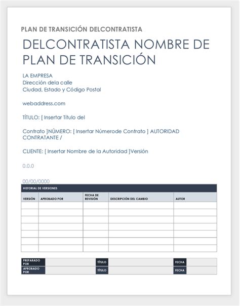 Plantillas De Plan De Transici N De Negocios Gratis Smartsheet