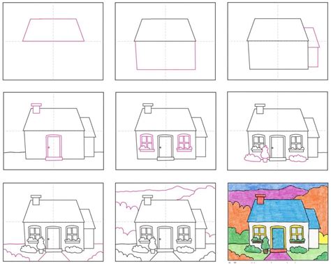 House Drawing Easy Step By Step / This is a great drawing tutorial for ...